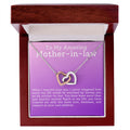 CARDWELRYJewelryTo My Amazing Mother-In-Law, I Never Imagined Inter Locking Heart CardWelry Gift