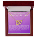 CARDWELRYJewelryTo My Amazing Mother-In-Law, I Never Imagined Inter Locking Heart CardWelry Gift