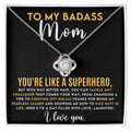 CARDWELRYJewelryTo My Badass Mom, You're Like A Superhero Love Knot CardWelry Gift