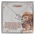CARDWELRYJewelryTo My Beautiful Daughter, I Promise To Love You For The Rest Of My Life Love Knot Necklace Gift