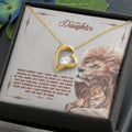 CARDWELRYJewelryTo My Beautiful Daughter, I Promise To Love You For The Rest Of My Life White Gold Forever Love Necklace