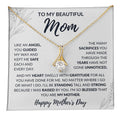 CARDWELRYJewelryTo My Beautiful Mom, I Am So Blessed That You Are My Mother Alluring Beauty CardWelry Gift