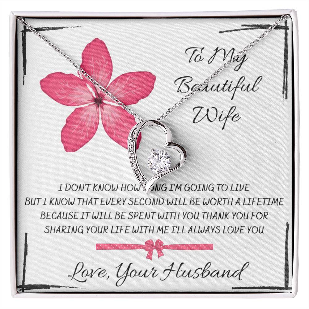 CARDWELRYJewelryTo My Beautiful Wife, I Don't Know How... Love, Your Husband - Forever Love Necklace
