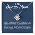 CARDWELRYJewelryTo My Bonus Mom, thank You for Being Patient Love Knot CardWelry Gift