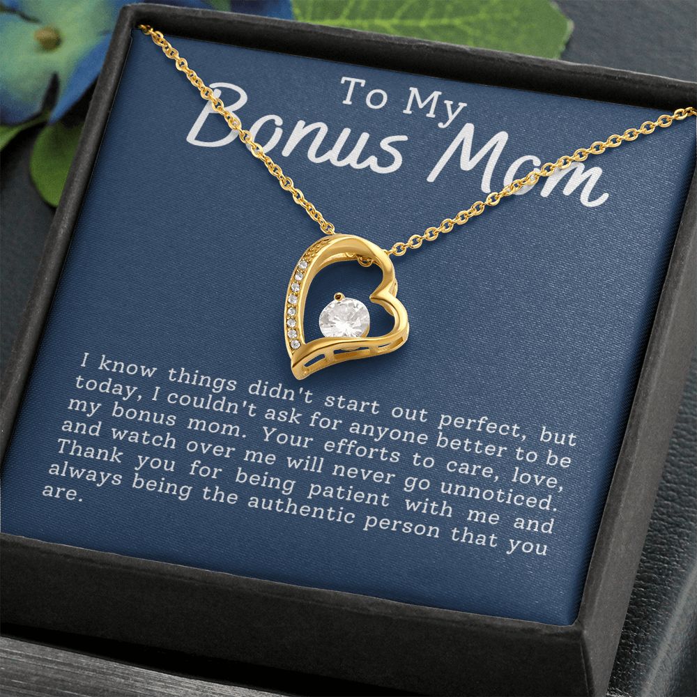 CARDWELRYJewelryTo My Bonus Mom, Thanks for Being Patient, Forever Love CardWelry Gift