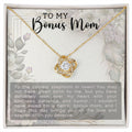 CARDWELRYJewelryTo My Bonus Mom, The Collest Stepmom Love Knot CardWelry Gift