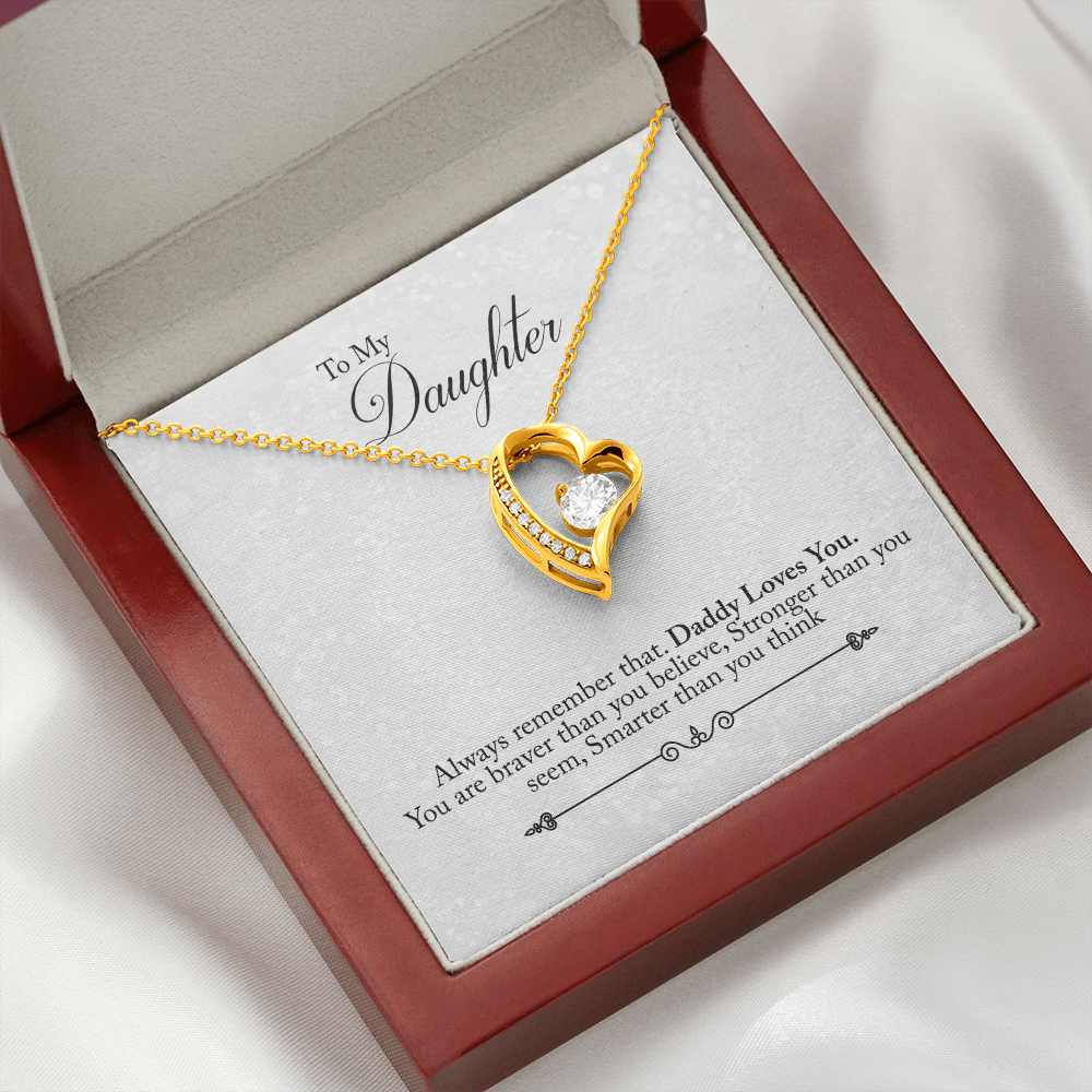 CardWelry To My Daughter, Daddy Loves You - Forever Love Jewelry