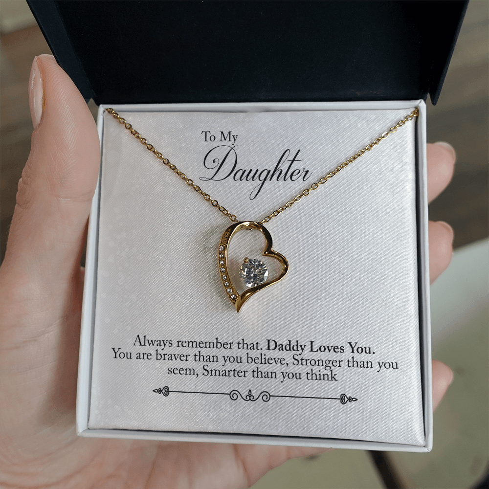 CardWelry To My Daughter, Daddy Loves You - Forever Love Jewelry