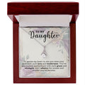 CARDWELRYJewelryTo My Daughter, It Warms My Heart Alluring Beauty CardWelry Gift