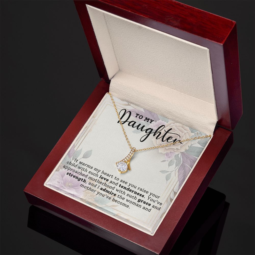 CARDWELRYJewelryTo My Daughter, It Warms My Heart Alluring Beauty CardWelry Gift