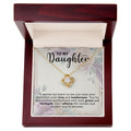 CARDWELRYJewelryTo My Daughter, It Warms My Heart Love Knot CardWelry Gift