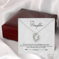 CardWelry To My Daughter Love Necklace Gift from Dad- Always remember that Daddy loves you. Necklace for Daughter Gift from Dad Jewelry