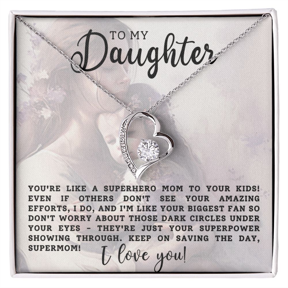 CARDWELRYJewelryTo My Daughter, You're Like A super Hero Mom, CardWelry Necklace
