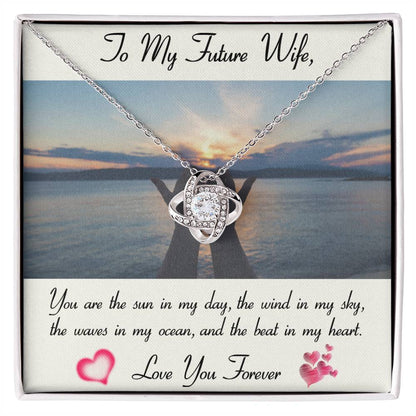 CARDWELRYJewelryTo My Future Wife, You are the sun in my day Love Knot CardWelry Gift