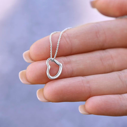 CardWelry To My Girlfriend Necklace, I think you should know..., Delicate Heart Necklace Gift to Girlfriend Jewelry