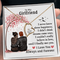CARDWELRYCustomizerTo My Girlified Forever Love Necklace Gift Personalized Message Card, Girlfriend Gifts for Christmas