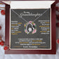 CARDWELRYJewelryTo My Granddaughter, Hold This Tight To Feel My Love White Gold Forever Love Necklace