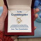 CARDWELRYJewelryTo My Granddaughter, I Love You For The Rest Of My Life White Gold Forever Love Necklace