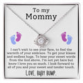 CARDWELRYJewelryTo My Mommy, I can't Wait to See Your Face Love Knot CardWelry Gift