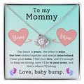 CARDWELRYJewelryTo My Mommy, love, Babt Bump Love Knot CardWelry Gift
