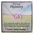 CARDWELRYJewelryTo My Mommy, Your Touch Is My Comfort Inter Locking Heart CardWelry Gift