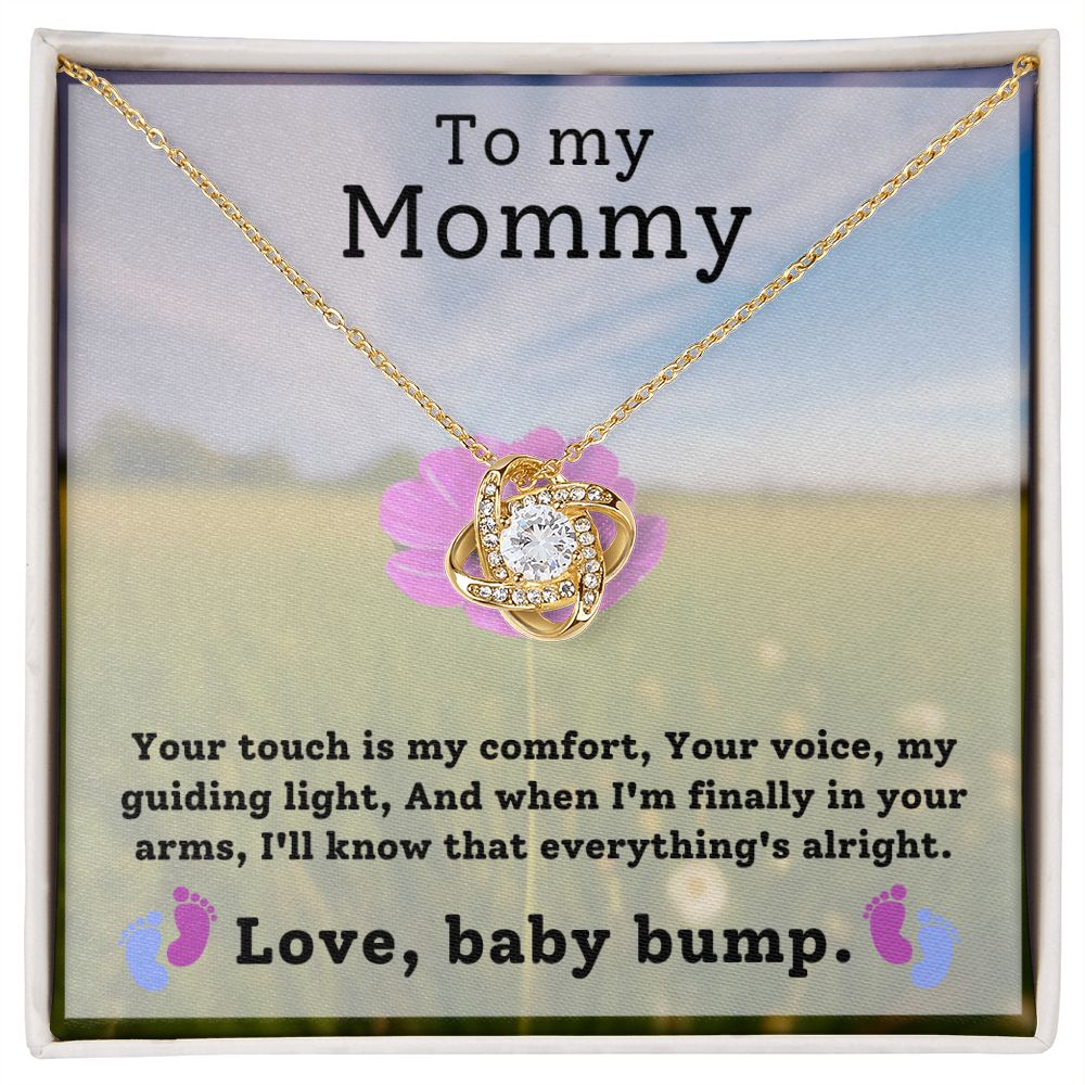 CARDWELRYJewelryTo My Mommy, Your Touch Is My Comfort Love Knot CardWelry Gift