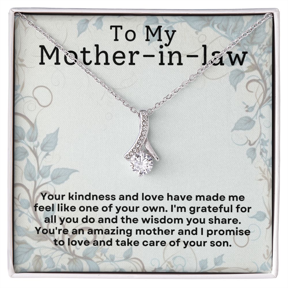 CARDWELRYJewelryTo My Mother-In-Law, for your Kindness and Love Alluring Beauty CardWelry Gift