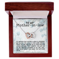 CARDWELRYJewelryTo My Mother-In-Law, I will Never Forget Inter Locking Heart CardWelry Gift