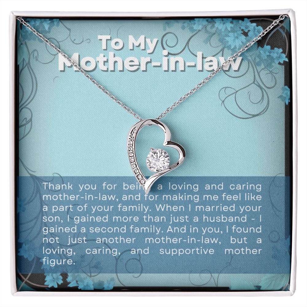 CARDWELRYJewelryTo My Mother-In-Law, Thank You, Forever Love CardWelry Necklace Gift