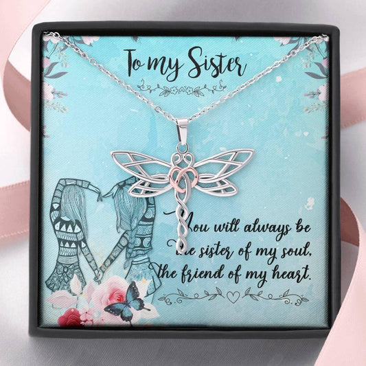 CardWelry To my Sister Necklace Gift Jewelry Standard Box