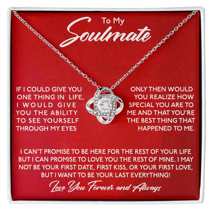 CARDWELRYJewelryTo My Soulmate, You Are Special To Me Love Knot Necklace Gift