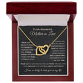 CARDWELRYJewelryTo My Wonderful Mother In Law, I Truly Appriciate All of Your Love Inter Locking Heart CardWelry Gift