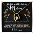 CARDWELRYJewelryTo The Most Loving Mom, White Gold Forever Love CardWelry Necklace