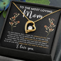 CARDWELRYJewelryTo The Most Loving Mom, White Gold Forever Love CardWelry Necklace