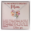CARDWELRYJewelryTo The World's Greatest Mom Alluring Beauty CardWelry Gift