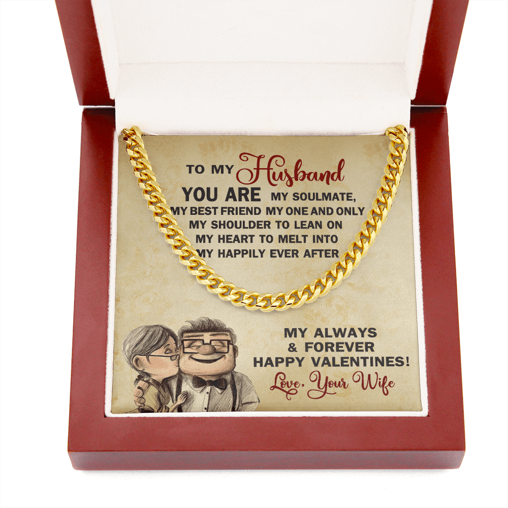 CardWelry Valentine Gift To My Husband From Wife, You are My Soulmate, My Always & Forever, Necklace Gift to Husband From Wife Jewelry