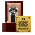 CardWelry Watch For Son From Mom, Son Birthday Gift With Message Card, To Son Gift From Dad, Christmas Gifts For Son, Unique Gift. Watch