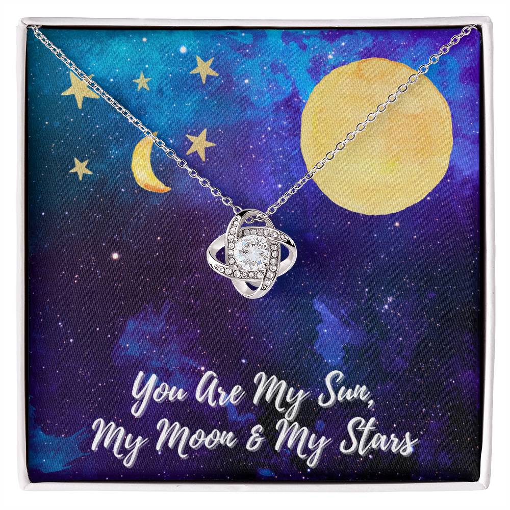 CARDWELRYJewelryYou Are My son, My Moon & My Star Love Knot CardWelry Gift